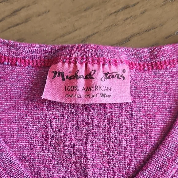 Michael Stars‎ Purple Metallic Stretch Tank OSFM - Picture 2 of 6